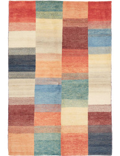 Hand Made Rug Mosaic Pakistan 129x168 Multicolo