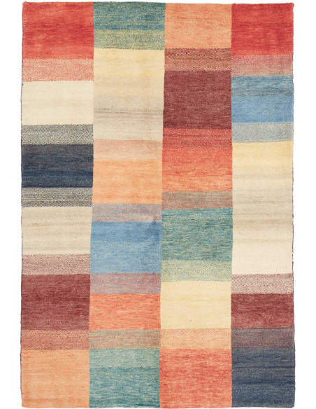 Hand Made Rug Mosaic Pakistan 129x168 Multicolo
