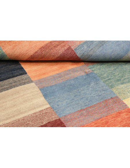 Hand Made Rug Mosaic Pakistan 129x168 Multicolo