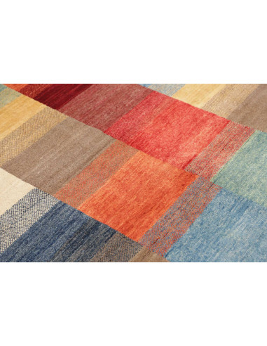Hand Made Rug Mosaic Pakistan 117x179 Multicolo