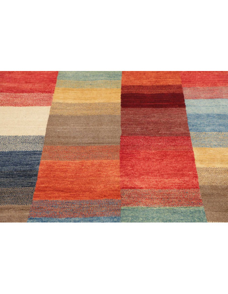 Hand Made Rug Mosaic Pakistan 117x179 Multicolo