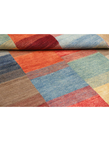 Hand Made Rug Mosaic Pakistan 117x179 Multicolo