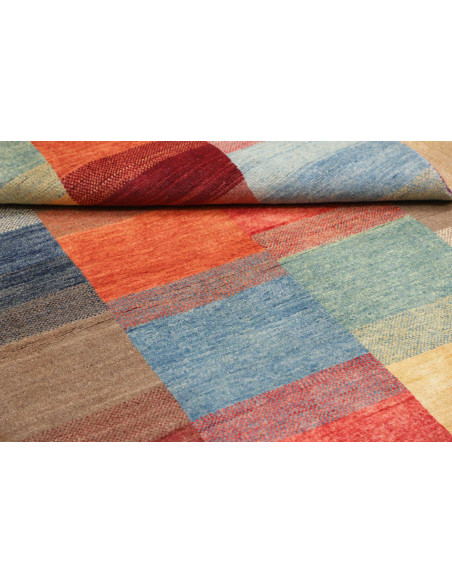 Hand Made Rug Mosaic Pakistan 117x179 Multicolo