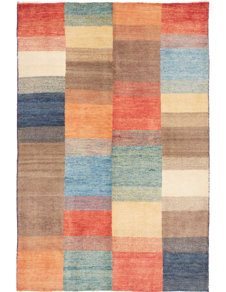Hand Made Rug Mosaic Pakistan 117x174 Multicolo