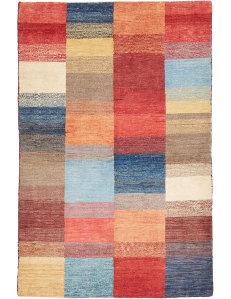 Hand Made Rug Mosaic Pakistan 113x174 Multicolo