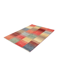 Hand Made Rug Mosaic Pakistan 127x179 Red Beige 2