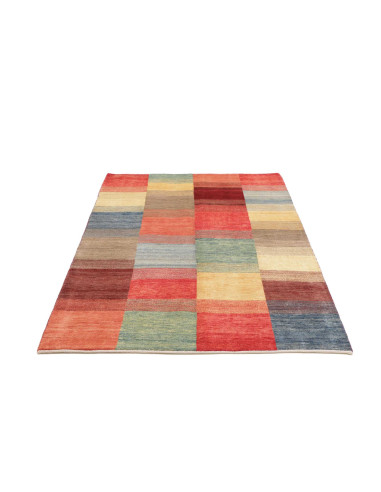 Hand Made Rug Mosaic Pakistan 127x179 Red Beige