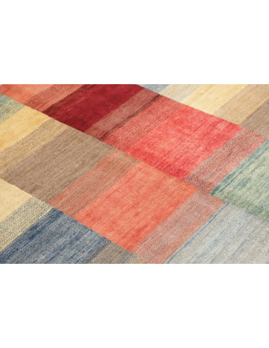 Hand Made Rug Mosaic Pakistan 127x179 Red Beige