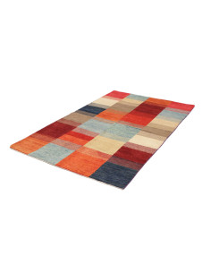 Hand Made Rug Mosaic Pakistan 118x180 Red Orang 2