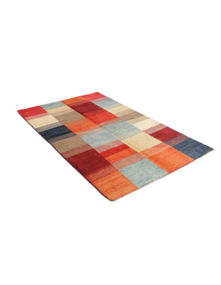 Hand Made Rug Mosaic Pakistan 118x180 Red Orang