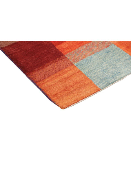Hand Made Rug Mosaic Pakistan 118x180 Red Orang