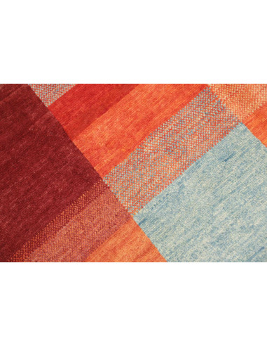Hand Made Rug Mosaic Pakistan 118x180 Red Orang