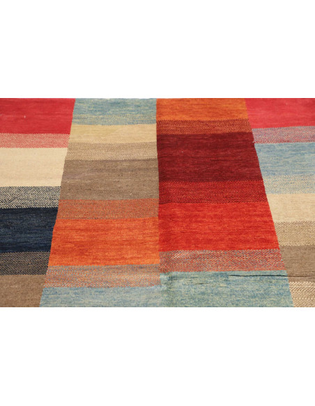 Hand Made Rug Mosaic Pakistan 118x180 Red Orang