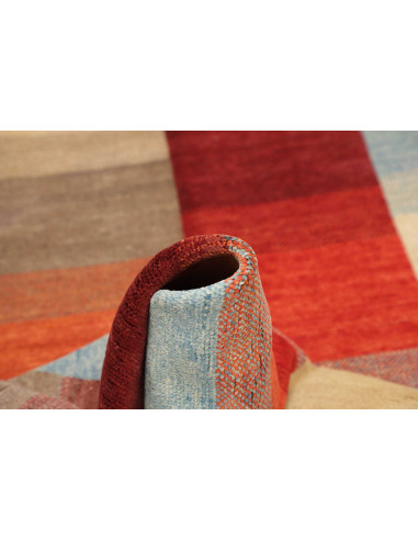 Hand Made Rug Mosaic Pakistan 118x180 Red Orang
