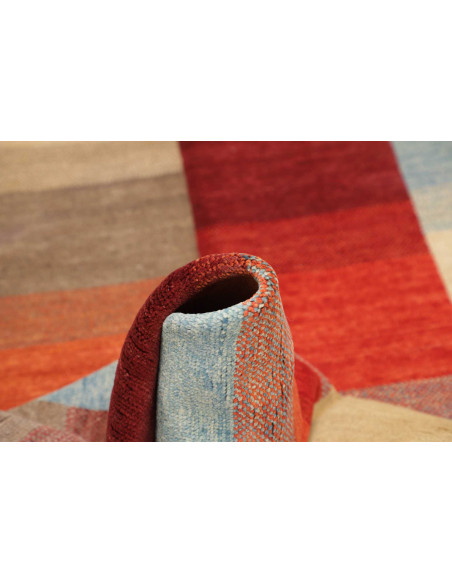 Hand Made Rug Mosaic Pakistan 118x180 Red Orang