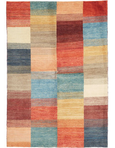 Hand Made Rug Mosaic Pakistan 124x176 Multicolo