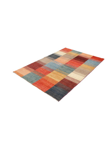 Hand Made Rug Mosaic Pakistan 124x176 Multicolo