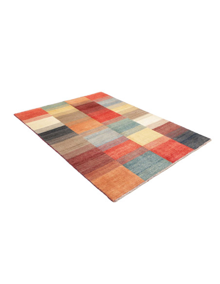 Hand Made Rug Mosaic Pakistan 145x194 Multicolo