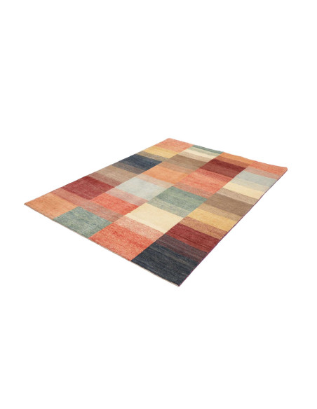 Hand Made Rug Mosaic Pakistan 142x190 Multicolo