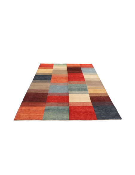 Hand Made Rug Mosaic Pakistan 148x208 Multicolo