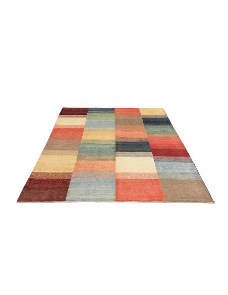 Hand Made Rug Mosaic Pakistan 149x199 Multicolo