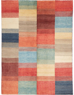Tappeto Originale Mosaic Pakistan 140x182 Rosso