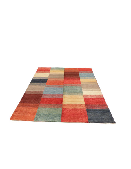 Hand Made Rug Mosaic Pakistan 144x191 Multicolo