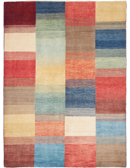 Hand Made Rug Mosaic Pakistan 149x198 Multicolo