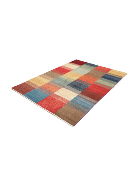 Hand Made Rug Mosaic Pakistan 149x198 Multicolo