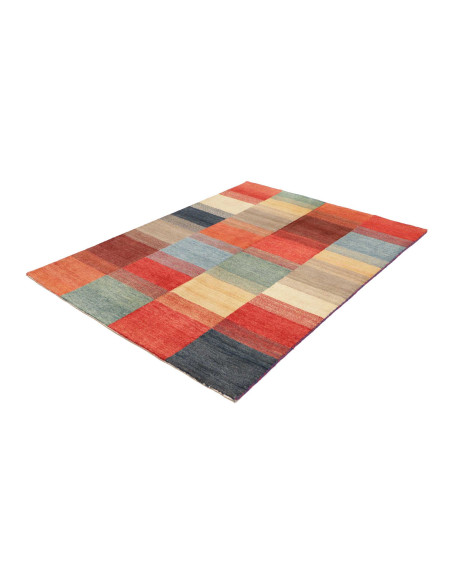 Hand Made Rug Mosaic Pakistan 147x194 Multicolo