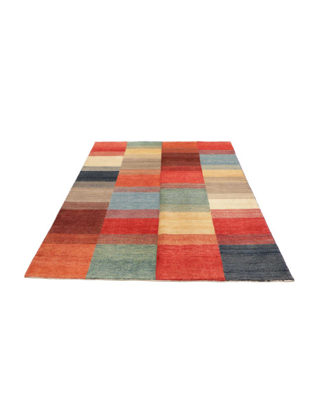 Hand Made Rug Mosaic Pakistan 147x194 Multicolo