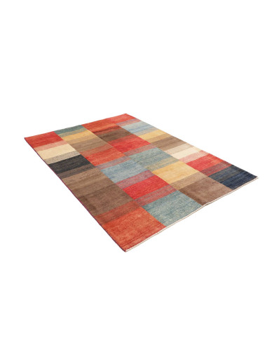 Hand Made Rug Mosaic Pakistan 143x192 Brick Red
