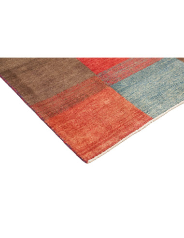 Hand Made Rug Mosaic Pakistan 143x192 Brick Red