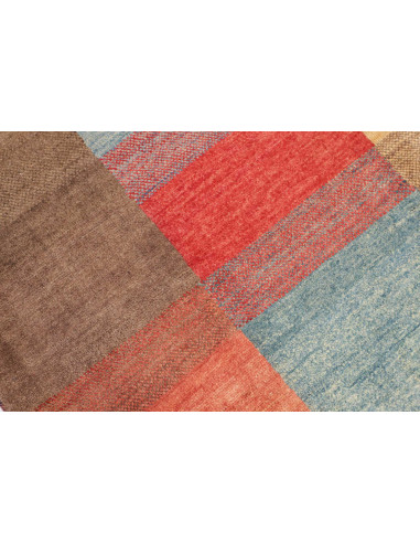 Hand Made Rug Mosaic Pakistan 143x192 Brick Red