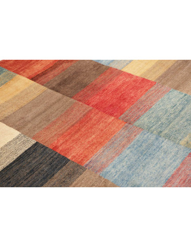Hand Made Rug Mosaic Pakistan 143x192 Brick Red