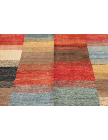 Hand Made Rug Mosaic Pakistan 143x192 Brick Red
