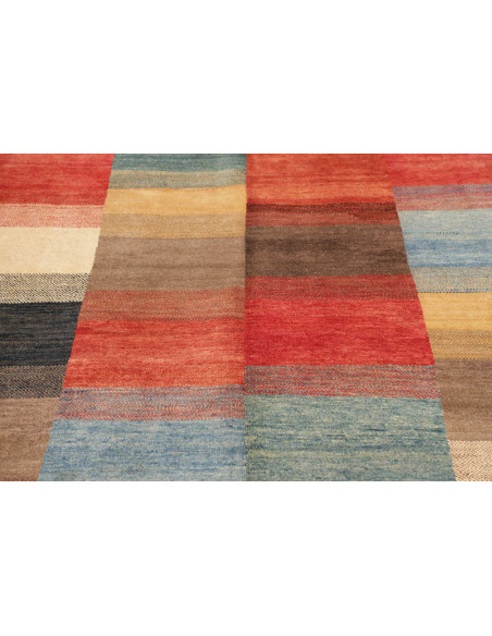 Hand Made Rug Mosaic Pakistan 143x192 Brick Red