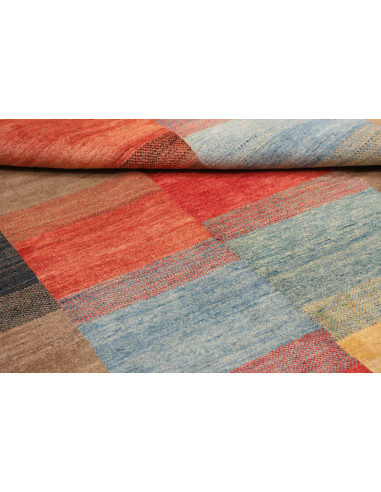 Hand Made Rug Mosaic Pakistan 143x192 Brick Red