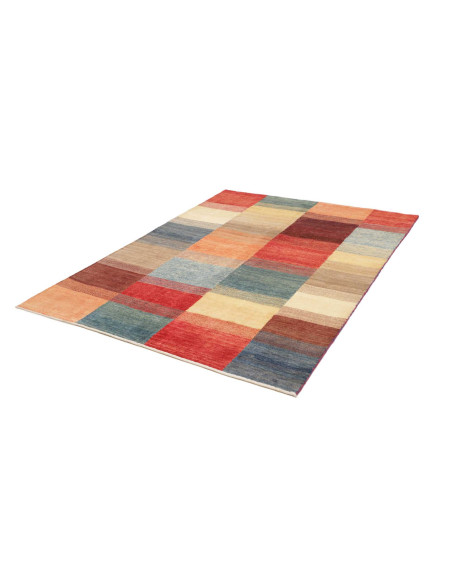 Hand Made Rug Mosaic Pakistan 147x190 Multicolo