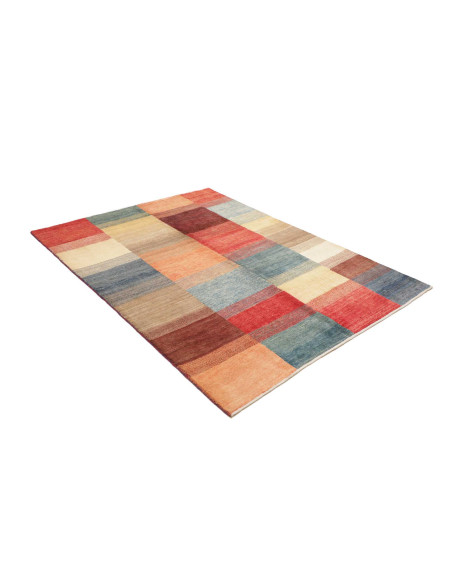 Hand Made Rug Mosaic Pakistan 147x190 Multicolo