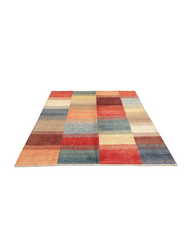 Hand Made Rug Mosaic Pakistan 147x190 Multicolo