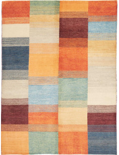 Hand Made Rug Mosaic Pakistan 147x196 Multicolo