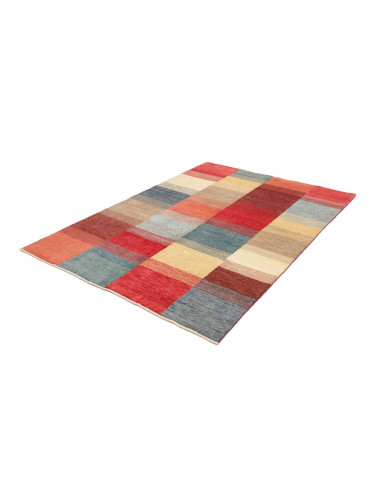 Hand Made Rug Mosaic Pakistan 145x202 Red Beige