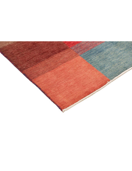 Hand Made Rug Mosaic Pakistan 145x202 Red Beige
