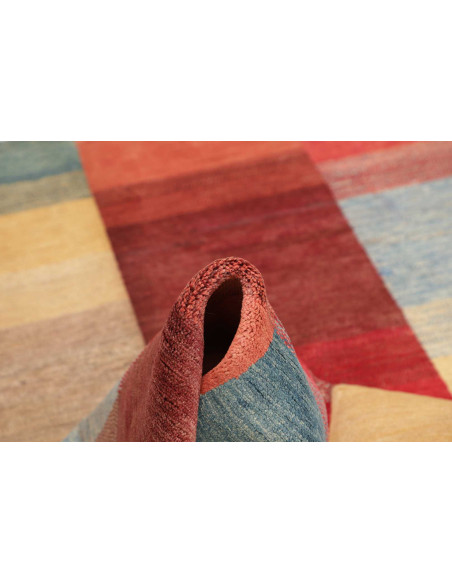 Hand Made Rug Mosaic Pakistan 145x202 Red Beige