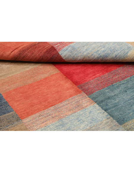Hand Made Rug Mosaic Pakistan 145x202 Red Beige