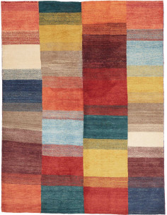 Hand Made Rug Mosaic Pakistan 147x193 Multicolo