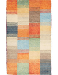 Hand Made Rug Mosaic Pakistan 92x149 Multicolor