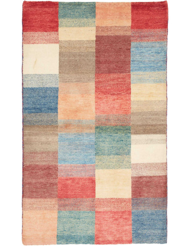 Hand Made Rug Mosaic Pakistan 89x149 Multicolor