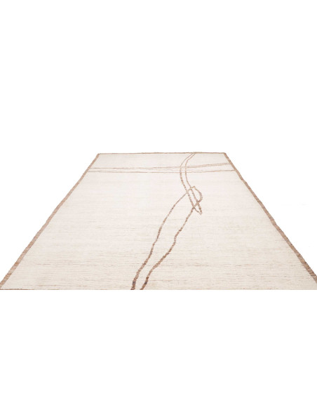 Hand Made Rug Berber Pakistan 246x310 Ivory Lig